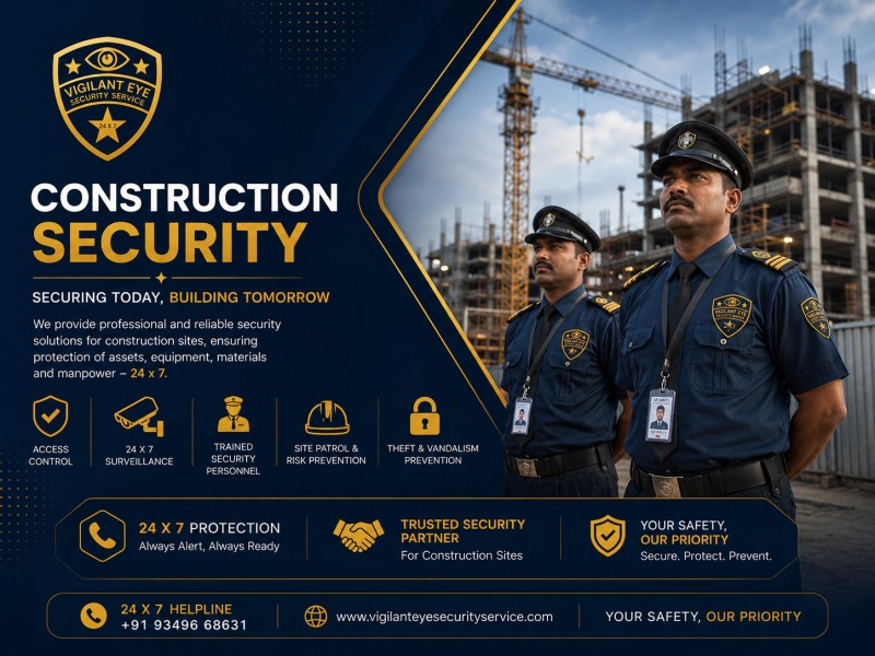 Security supervisor inspecting a factory perimeter fence